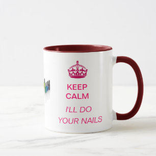 Guarde la calma - haré su taza de los clavos