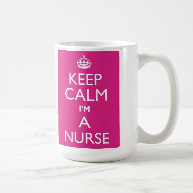 Guarde la calma que soy una taza de la enfermera (Derecha)