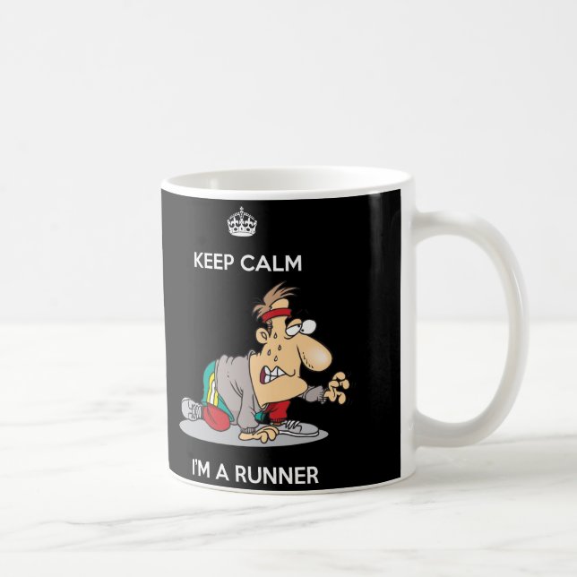 Guarde la calma que soy una taza del corredor (Derecha)
