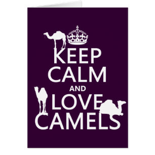 Guarde la calma y ame los camellos (todos los