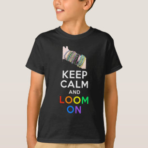 Guarde la calma y asome en la camiseta (los