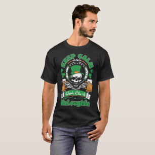 Guarde la calma y beba como la camiseta de