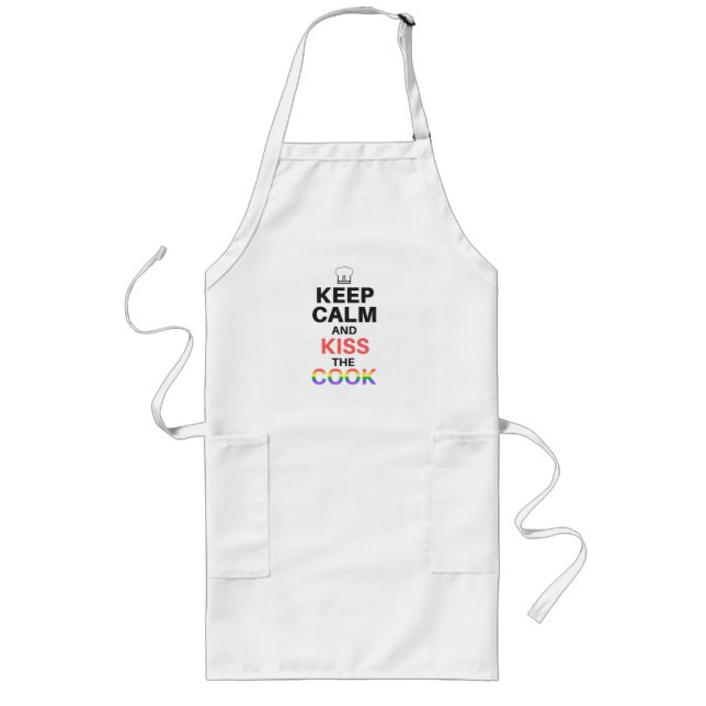 GUARDE LA CALMA y BESE el delantal del COCINERO (Frente)