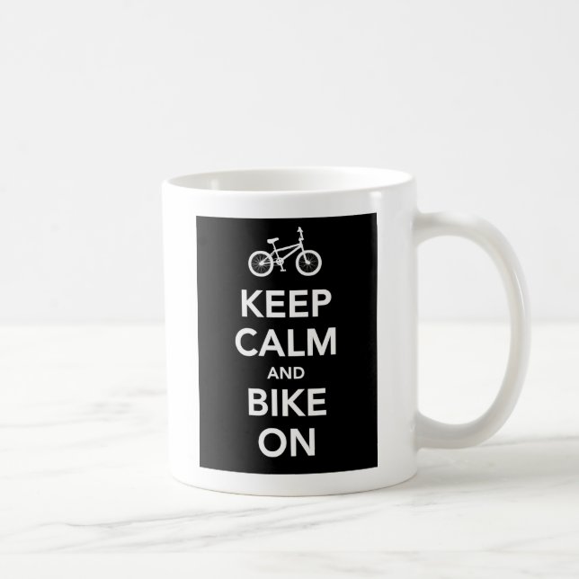 Guarde la calma y Bike en la taza (Derecha)