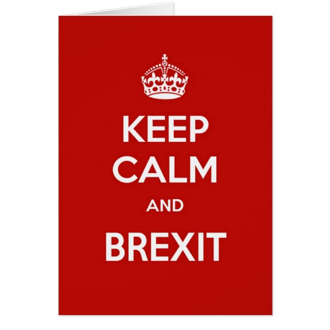 Guarde la calma y Brexit (Frente)