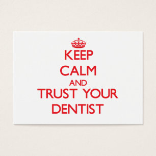Guarde la calma y confíe en a su dentista
