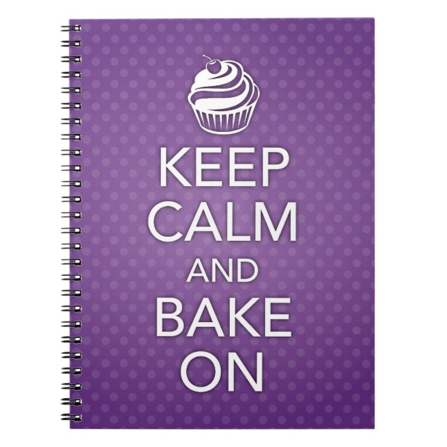 Guarde la calma y cueza en el cuaderno (Frente)