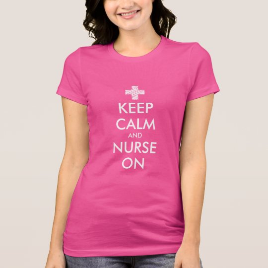 Guarde la calma y cuide en la camiseta para las