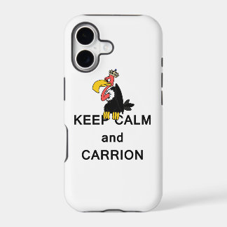 Guarde la calma y el buitre del Carrion