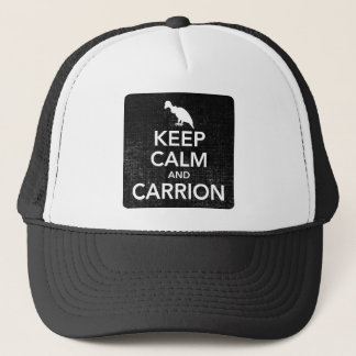 Guarde la calma y el gorra de béisbol del Carrion