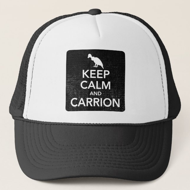 Guarde la calma y el gorra de béisbol del Carrion (Anverso)