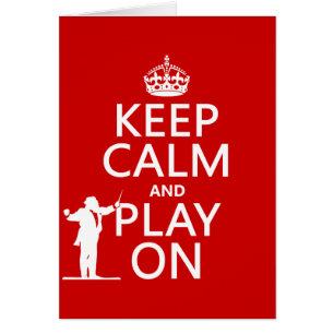 Guarde la calma y el juego en (conductor)