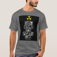 "Guarde la calma y la radiografía en" la camiseta