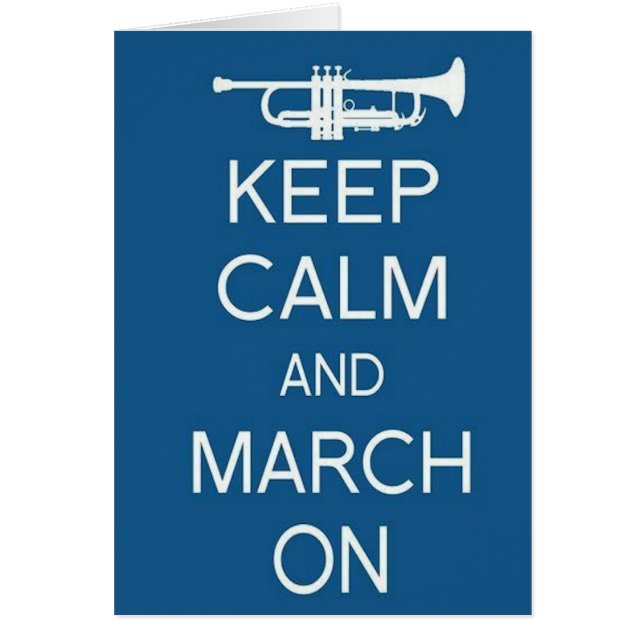 Guarde la calma y marzo encendido (Frente)