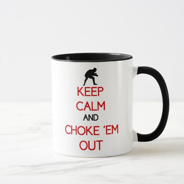 Guarde la calma y obstrúyalos hacia fuera taza de (Derecha)