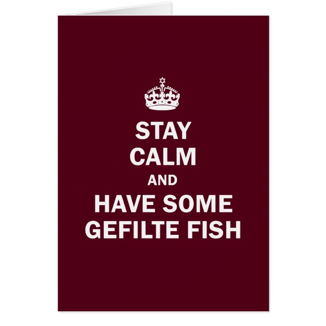 Guarde la calma y tenga algunos pescados de (Frente)