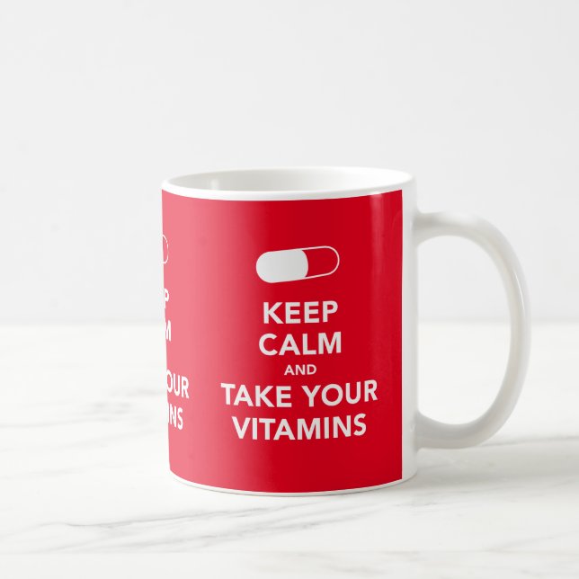Guarde la calma y tome su taza de la imagen de las (Derecha)