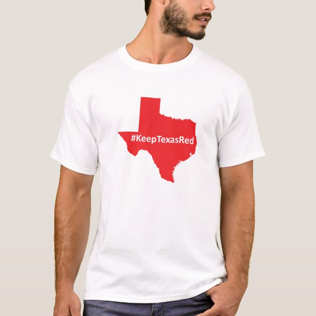Guarde la camisa de los hombres rojos de Tejas (Anverso)