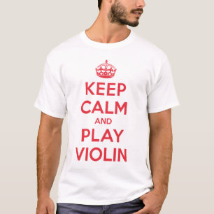 Guarde la camisa tranquila del violín del juego