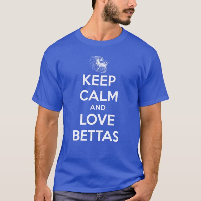 Guarde la camiseta de Bettas de la calma y del (Anverso)