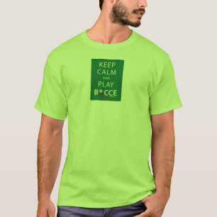 Guarde la camiseta de Bocce de la calma y del