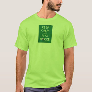 Guarde la camiseta de Bocce de la calma y del