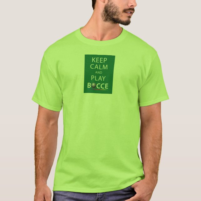 Guarde la camiseta de Bocce de la calma y del (Anverso)