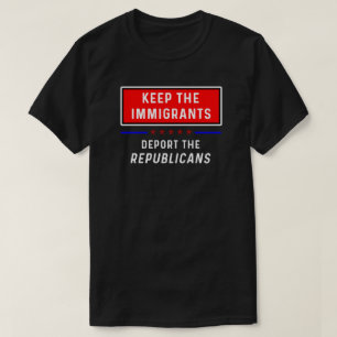 Guarde la camiseta de los inmigrantes