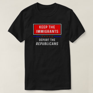 Guarde la camiseta de los inmigrantes