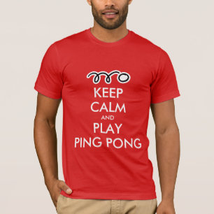 Guarde la camiseta del ping-pong de la calma y del