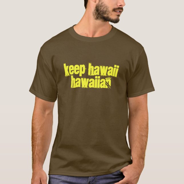 Guarde la camiseta larga hawaiana de Hawaii (Anverso)