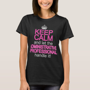 Guarde la camiseta profesional administrativa