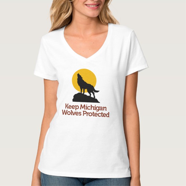 Guarde la camiseta protegida los lobos de (Anverso)