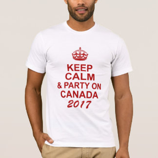 Guarde la camiseta tranquila de Canadá 150