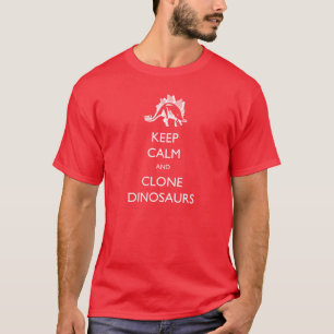 Guarde la camiseta tranquila de los dinosaurios de