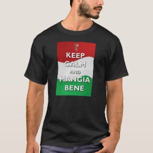 Guarde la camiseta tranquila de Mangia Bene Italia
