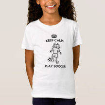 Guarde la camiseta tranquila del fútbol del juego