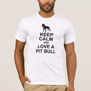 Guarde la camiseta tranquila del pitbull