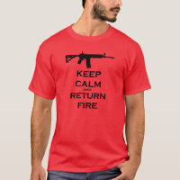 Guarde la camiseta tranquila y de vuelta del fuego