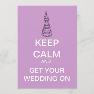 Guarde la invitación nupcial de encargo tranquila