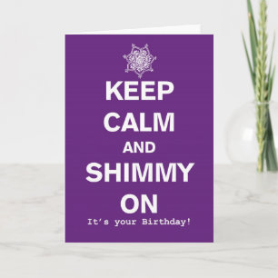 Guarde la tarjeta de la calma y de cumpleaños de