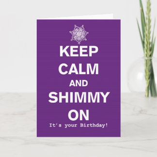 Guarde la tarjeta de la calma y de cumpleaños de