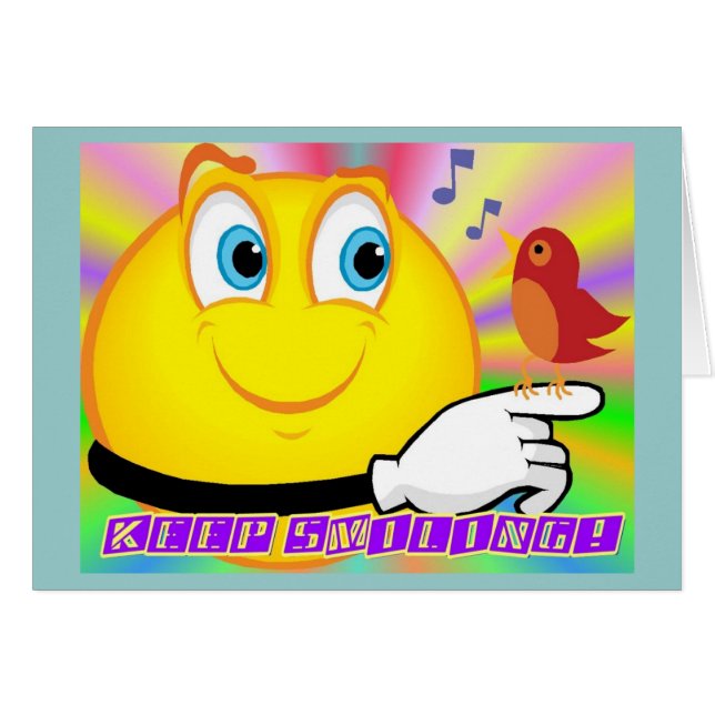 Guarde la tarjeta sonriente 2 (Anverso (Horizontal))