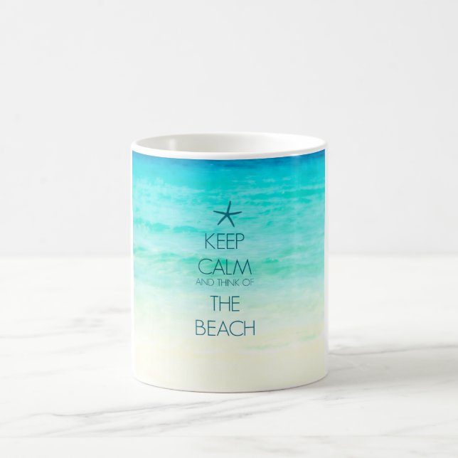Guarde la taza tranquila de la playa (Centro)