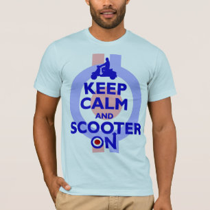 guarde la vespa tranquila en (azul) la camiseta
