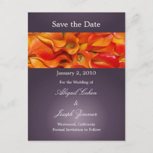 Guarde las postales de fecha, naranjas calla lilli