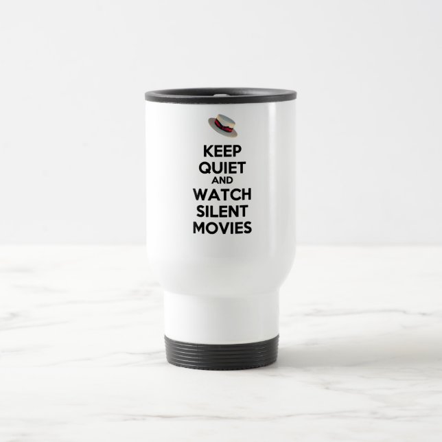 Guarde silenciosamente y mire la taza de las (Centro)