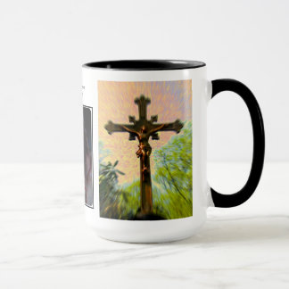 Guarde sus ojos en la taza de Jesús