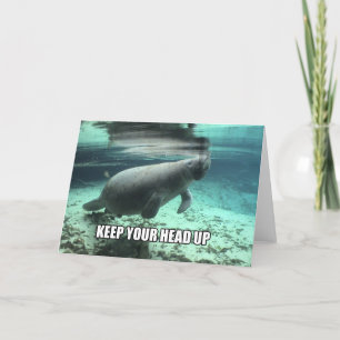 "Guarde tarjeta de felicitación del Manatee de su