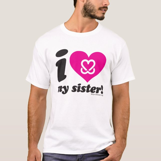 Guarde un pecho "amo que camiseta de mi hermana" (Anverso)